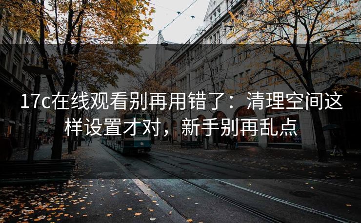 17c在线观看别再用错了:清理空间这样设置才对,新手别再乱点 17c在线观看别再用错了:清理空间这样设置才对,新手别再乱点